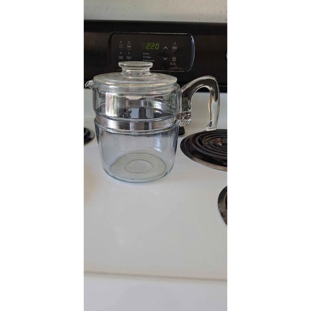 Vintage Pyrex 7759 Glass Percolator 9 cup